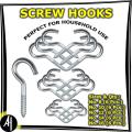 Screw Hooks (30 Pcs. - 5 Different Sizes). 