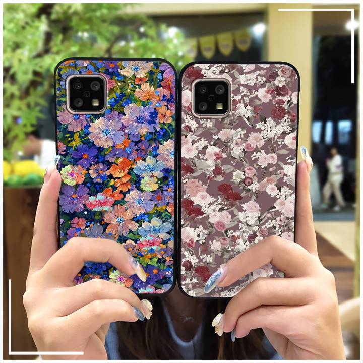 Anti-dust Durable Phone Case For Sharp Aquos Sense4 4G/Sense 5G Phone Pouch Back Cover Full wrap oil painting Soft case