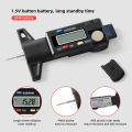 YIERYI Digital Tyre Tire Tread Depth Gauge Tire Tester Tread Checker Auto Tire Wear Detection Measuring Tool. 