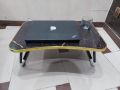 Laptop Table Laptop Stand Folding Laptop Table Stand Study Table Wooden Table Bed Table With Tab and Glass Holder With 1 year Warranty. 