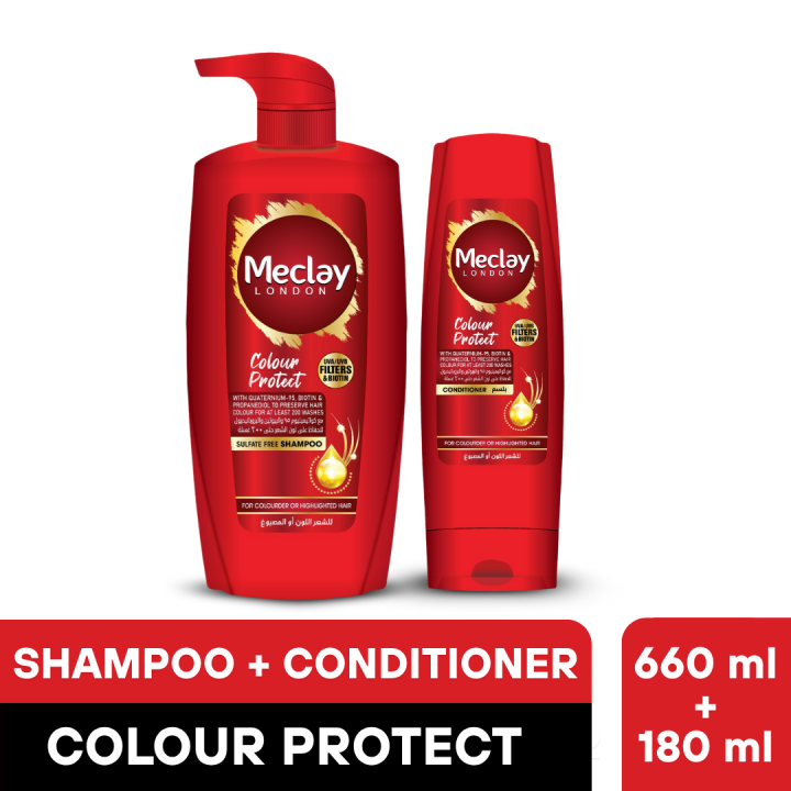 Meclay London Colour Protect Shampoo 660ml + Conditioner 180ml Pair