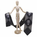 Killer Queen Skulls Black Necktie Jojo's Bizarre Adventure Neck Tie Kira Door. 