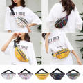 Pack Double Zipper Colorful Girls Bum Bags Messenger Chest Bags   Pouch Purse Fashion Printed Waist Bag Women Fanny. 