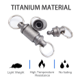 2X Titanium Quick Release Keychain,Detachable Key Ring Pull Apart Keychain,Key Holder Accessory for Bag/Purse/Belt. 