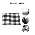 Buffalo Plaid Valances for Kitchen Farmhouse Check Plaid Valances for Window Treatment Decor (Black and White). 