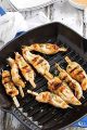 Techmanistan Non-Stick Square Grill Pan With Foldable Wooden Handle. 