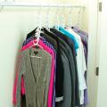 Wonder Hanger Pack Of 8 in White, Magical Hangers, Space Saving Solution for Your Closet- Closet Wardrobe Organizer. 