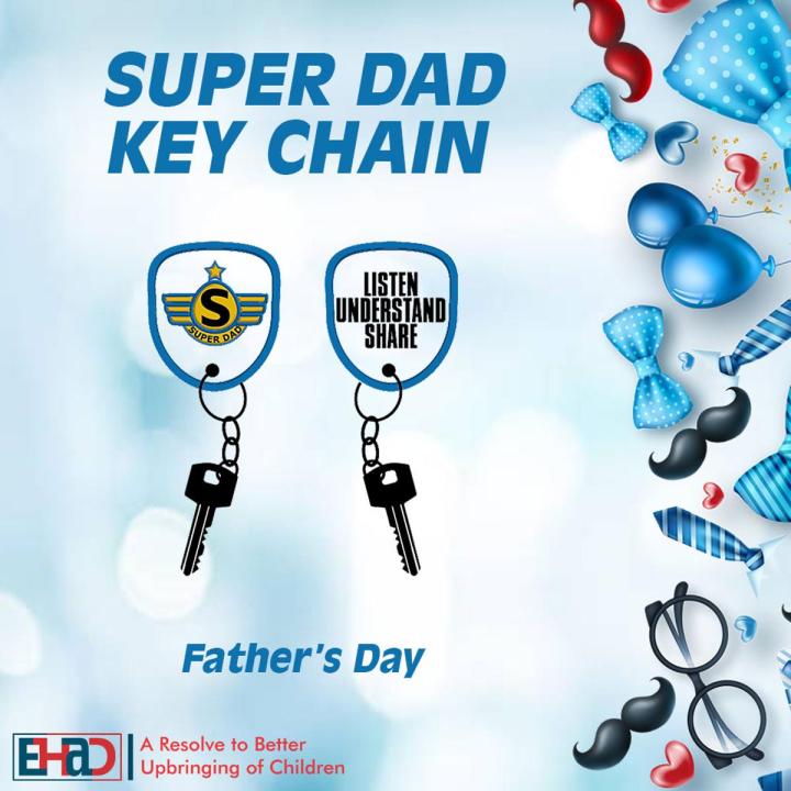 Super Dad Key Chain