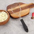 Stainless Steel Pusher/Potato Masher With Broad Mashing Plate For Smooth Mashed Potatoes Fruit Vegetable Tools Press Crusher Masher Potato Stainless Steel High Quality. 