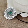 【happy one】feimeng jewelry The Maze Labyrinth Necklace Round Enamel Necklace For Women Fashion Charm Accessories. 