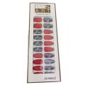 Nails For Girls | Fancy Nail Art Design 24 PCS Nails | Nails For Women | Nails For Girls| Nails For Kids | Artificial Nails(gift 1 nail glue). 