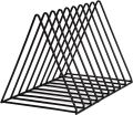 Best  File Holder Desk Organizer Triangle Wire 9 Section Desktop Iron Book Stand Magazine Holder For Office Home Decoration. 