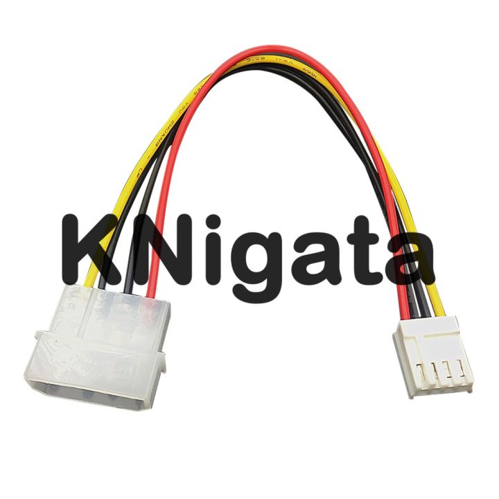 【BIGSALE】 20cm 4-pin Big to Small Power Cable Metal Floppy Drive Power Cord for Computer PC