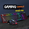 4-in-1 Gaming Combo – Keyboard + Mouse + Headphone + Mouse Pad - Original Wired RGB Keyboard RGB  Mouse, Wired Headphone & Free Mouse Pad | Complete Gaming Setup for  PC & Laptop – Special Offer for Gamers, Streamers & Students - - 104 Keys. 
