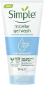 Simple Water Boost Micellar Facial Gel Wash, Sensitive Skin, 5 oz. 