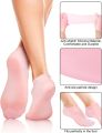 1 pair Silicone Elastic Moisturizing Foot Socks, Spa Massage Moisturizing Gel Socks for Dry Cracked Feet. 