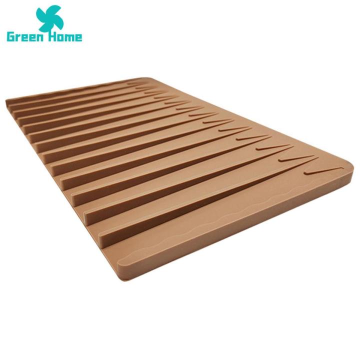 Green Home Drain Pad High Temperature Resistance Kitchen Dining Room Sink Countertop Drain Drying Mat