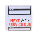 100Pcs/Roll Transparent Oil Change Sticker Reminder Sticker Special Design Small Size. 