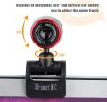 USB Webcam with Microphone,HD PC Camera Web Camera 360-Degree Swivel Clip on Web Cam, Auto Color Correction & Auto Focus for Online Chatting Video Recording Broadcasting. 