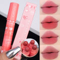 1Pcs 4 in 1 Lipstick Set Velvet Long Lasting Lipstick Woman Matte Peach Red Lip Tint Non-stick Cup Lip Gloss Makeup. 