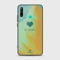 Huawei_ P40 lite E Cover - ONation Heart Series - HQ Ultra Shine Premium Infinity Glass Soft Silicon Borders Case. 