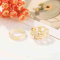 Yfashion Resin Rings Plastic Rings Hand Jewelry Trendy ple Girlfriend Birthday Gift For Women Teen Girls color. 