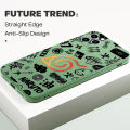 Jizetin for Infinix Smart 6 HD Back Cover Naruto Logo Multicolor Liquid Silicone Square Phone Cases. 