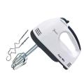 Electric 7 Speed Hand Mixer with 4 Pieces Stainless Blender, Bitter for Cake Cream Mix, Food Blender Beater for Kitchen 260 Watt Hand Blender, Egg Beater, Food Blender, Hand mixer, Stainless Steel Attachments 2 Whiskers & 2 Beaters (White). 