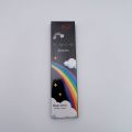 2025 Bitterolis Black wood rainbow pen 7-color same-core colored pencil creative children's gift graffiti painting rainbow pencil printing logo. 