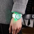 led Flash Luminous Watch Personality trends students lovers jellies woman men's watches 7 color light WristWatch. 