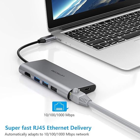 LETSCOM%20USB%20C%20Hub,%208-in-1%20USB%20C%20Adapter%20including%20Ethernet%20Port%20and%204K%20HDMI%20Port%20-%20Image%204