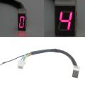 LED Universal Digital Gear Indicator Motorcycle Display Shift Lever Sensor YULING. 