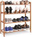 Wooden Shoe Rack Folding Shoe Stand Multi purpose Shoe Rack Storage Organizers Planter Stand Book Rack 3-4-5 Layers Gadget Shop. 