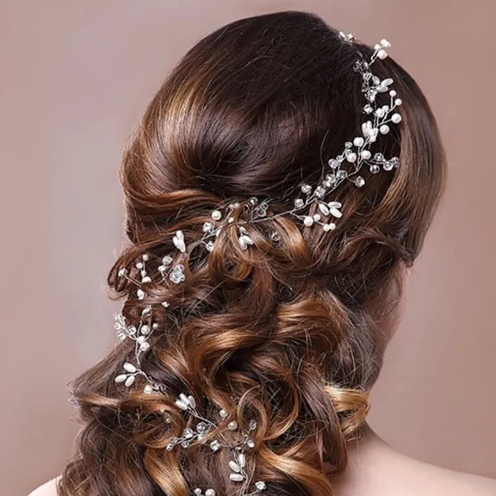 Crystal%20Pearl%20Hair%20Belt%20Wedding%20Bridal%20Hair%20Ornaments%20Hair%20Jewelry%20Decorations%20for%20Brides%20Wedding%20Hair%20Accessories%20-%20Image%203