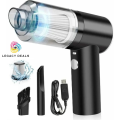 Legacy Deals 3 in 1 Rechargeable Vacuum Cleaner and Air Blower| Portable Cordless Handheld Mini Vacuum Cleaner| Powerful Strong Suction 120W High Power Microscopic Dust Cleaning Tool Machine from Windows, Sofa, Carpets, Car Interior, Keyboard, Home office. 
