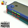 Tecno Pop 4 LTE Shockproof Armor Case Matte Translucent Hybrid Back Cover with Camera Protection. 