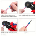 Ferrule Crimping Tool Kit Wire Ferrule Kit with 1200PCS Wire End Ferrules Crimper Plier Self-adjustable Ratchet Tool Set. 