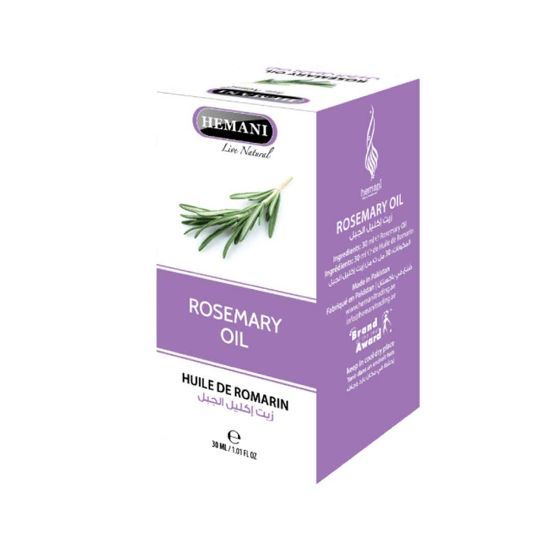 Hemani Rosemary Oil, Hair Growth Oil - for Strong, Healthy & Shiny Hair, Stimulates Hair Growth, Reduces Dandruff, Strengthens, Conditions & Promotes Shine