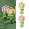 PinShang Sunflower Bubble Machine With Colorful Lights Seven Color Flower Rockable Automatic Bubble Blower Maker Toys Gifts For Kids. 