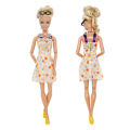 20 Set Fashion Girl Doll Toy Dresses Outfit Clothes Costume Doll Accessories Compatible For Barbie Dolls（10x dresses+6x necklaces+4x glasses）. 