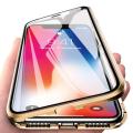Apple iPhone 7 Plus / 8 Plus Luxury Magnetic Adsorption Case Back Cover - Gold. 