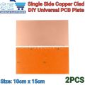 2PCS Single Side Circuit Board Copper Clad Plate Laminate Universal PCBs Circuit Board. 