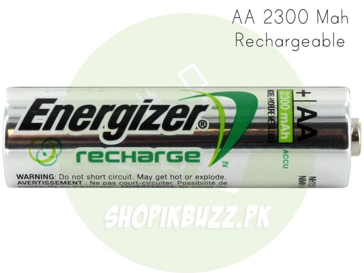 Energizer 2x AA Rechargeable Cell Battery 2300mah| Shopikbuzz