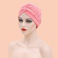 Fashion Muslim Women Hijab Inner Caps Solid Color with White Pearl Head Scarf Cross Headscarf Headwrap Islam Women Turban. 