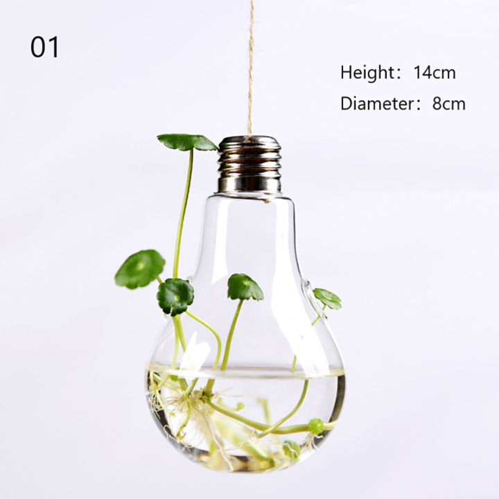 Home Planters Clear Glass Flower Plant Hanging Vase Ball Terrarium