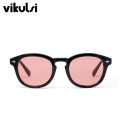 Classic Johnny Depp Round Sunglasses Women Retro Rice Nail Small Oval Sun Glasses Men TONY Blue SunGlasses Ocean Lens UV400. 