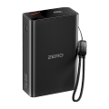Zero® Voltix V-200 Power Bank 20000mAh 22.5W Fast Charging PowerBank | QC 3.0 Powerbank | USB-C Input/Output Powerbank  | Built-in Cable Powerbank | Aluminum Body Powerbank | Portable Powerbank  | Fast Charge Power Bank for Android & IOS. 