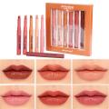 HENG FANG Set OF 6 - Waterproof Matte Color Makeup Lipsticks.. 