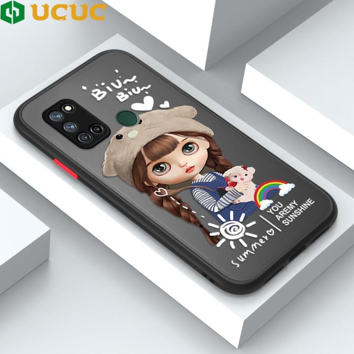 UCUC for Realme 7I Realme C17 Back Cover Rainbow Lovely Girls