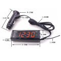 Green forest Car Clock DC 12V Digital Electrical Meter Voltmeter Panel. 